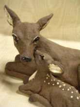 Deer with Fawn